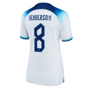 England Jordan Henderson #8 kläder Kvinnor VM 2022 Hemmatröja Kortärmad